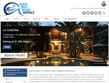 Tablet Screenshot of costarica-beachrentals.com